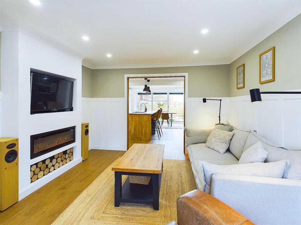 Lounge to dining.