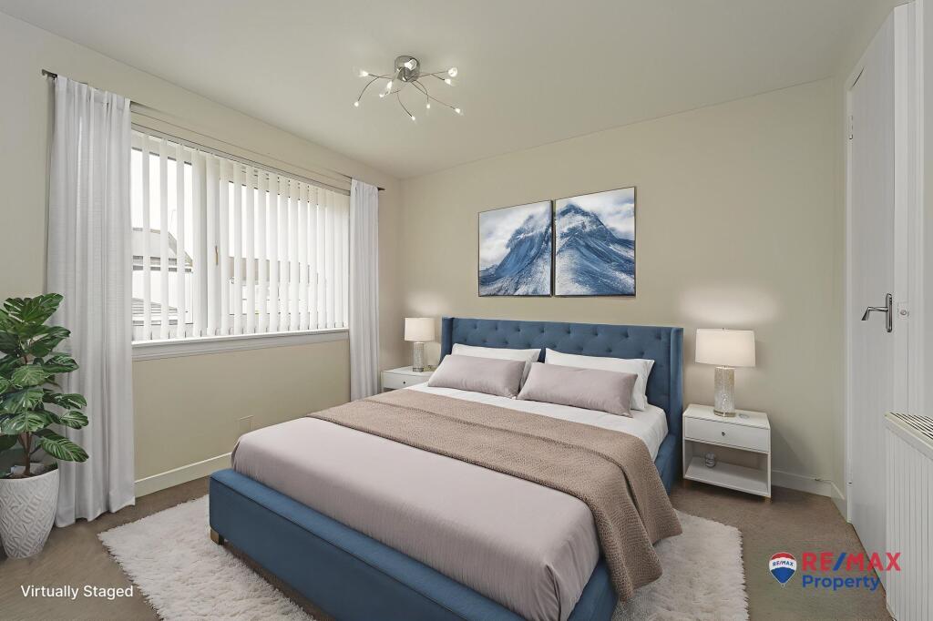 Virtually Staged Bedroom