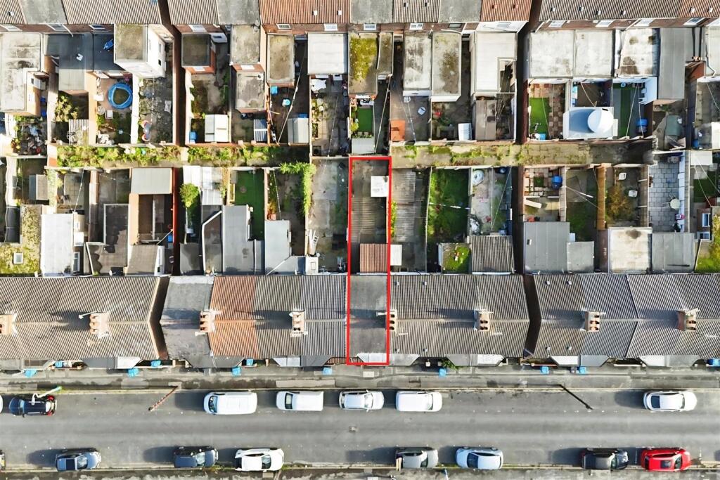 Aerial view of the property