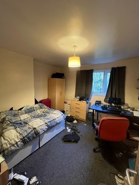 Bright furnished double bedroom with a large be...