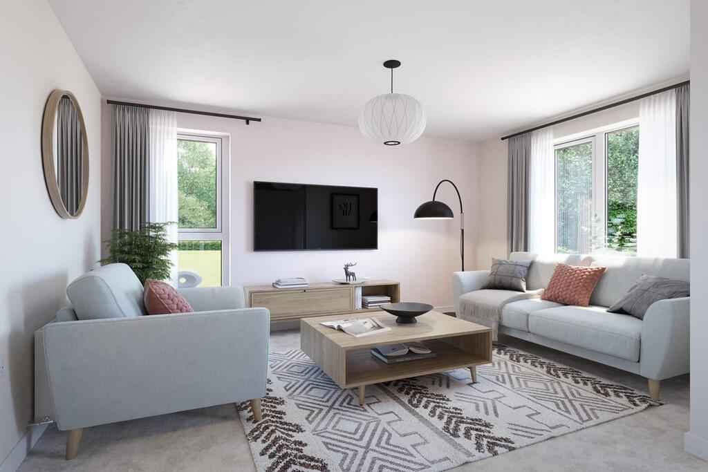 The lounge enjoys plenty of natural light