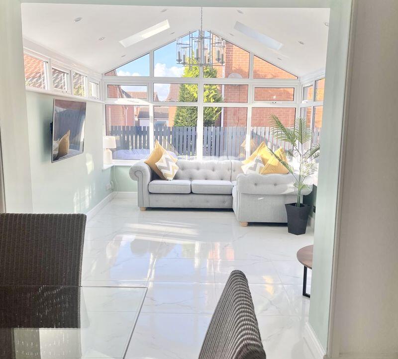 Dining area to sun room
