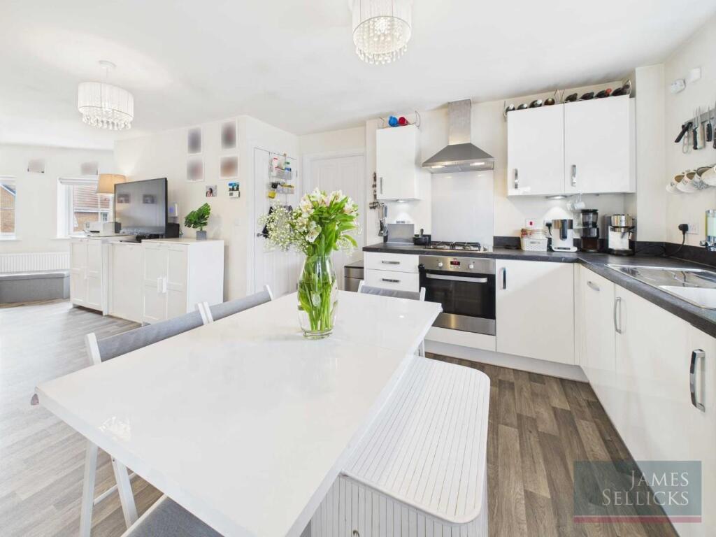 Open plan living dining kitchen