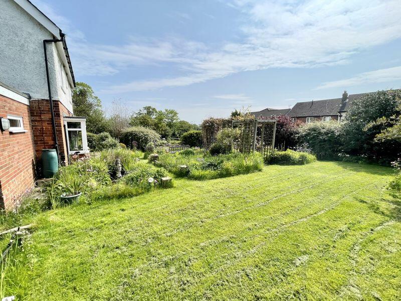 Side garden to the left 