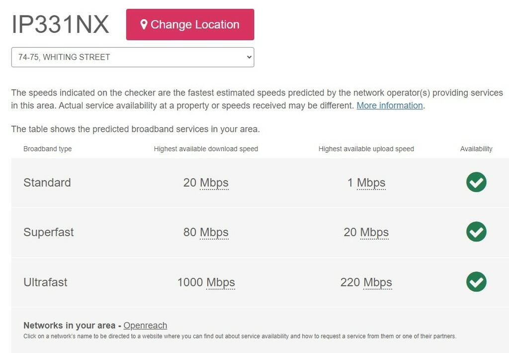 BROADBAND SPEED