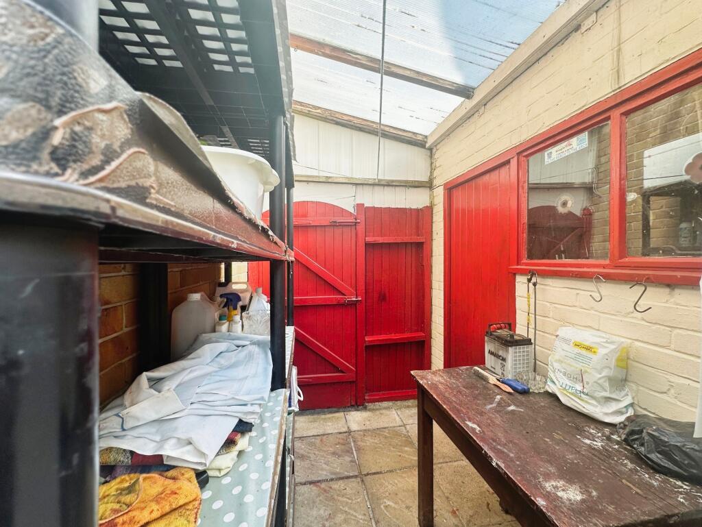 Covered Storage Area