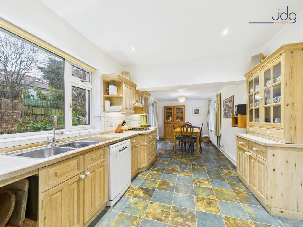 Open Plan Kitchen Diner with access to the rear garden