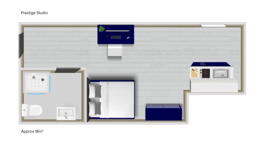 Floorplan - Prestige Studio