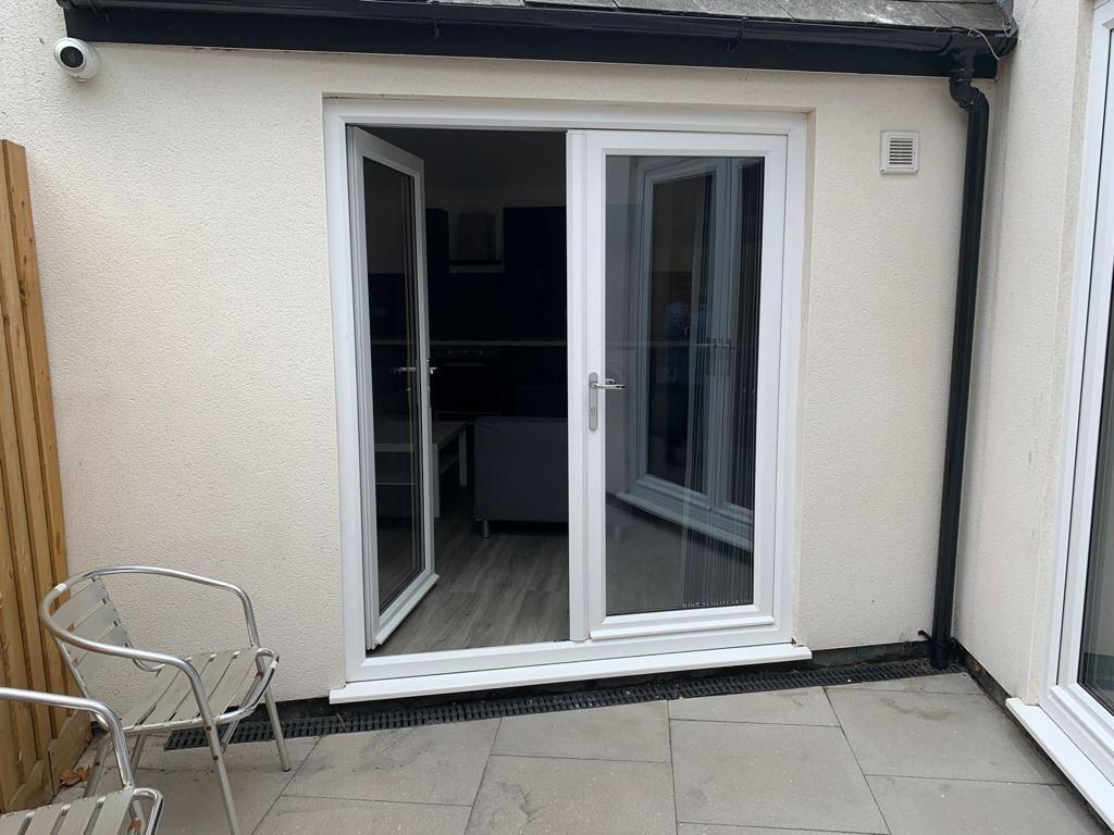 French Doors leading to communal courtyard