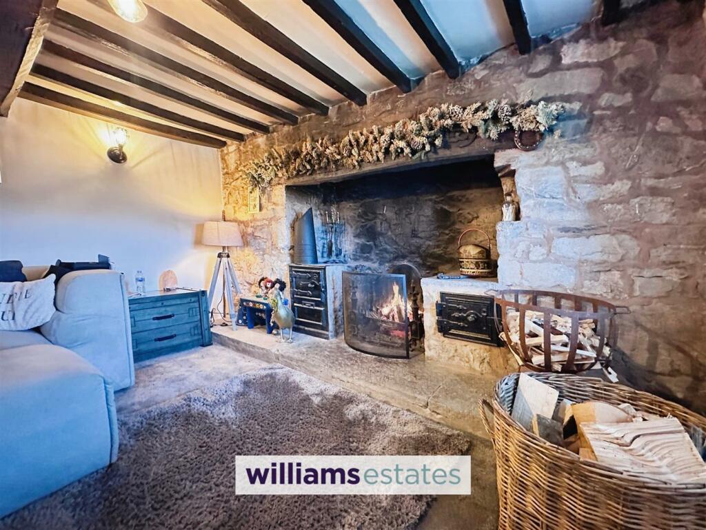 Stone Fireplace