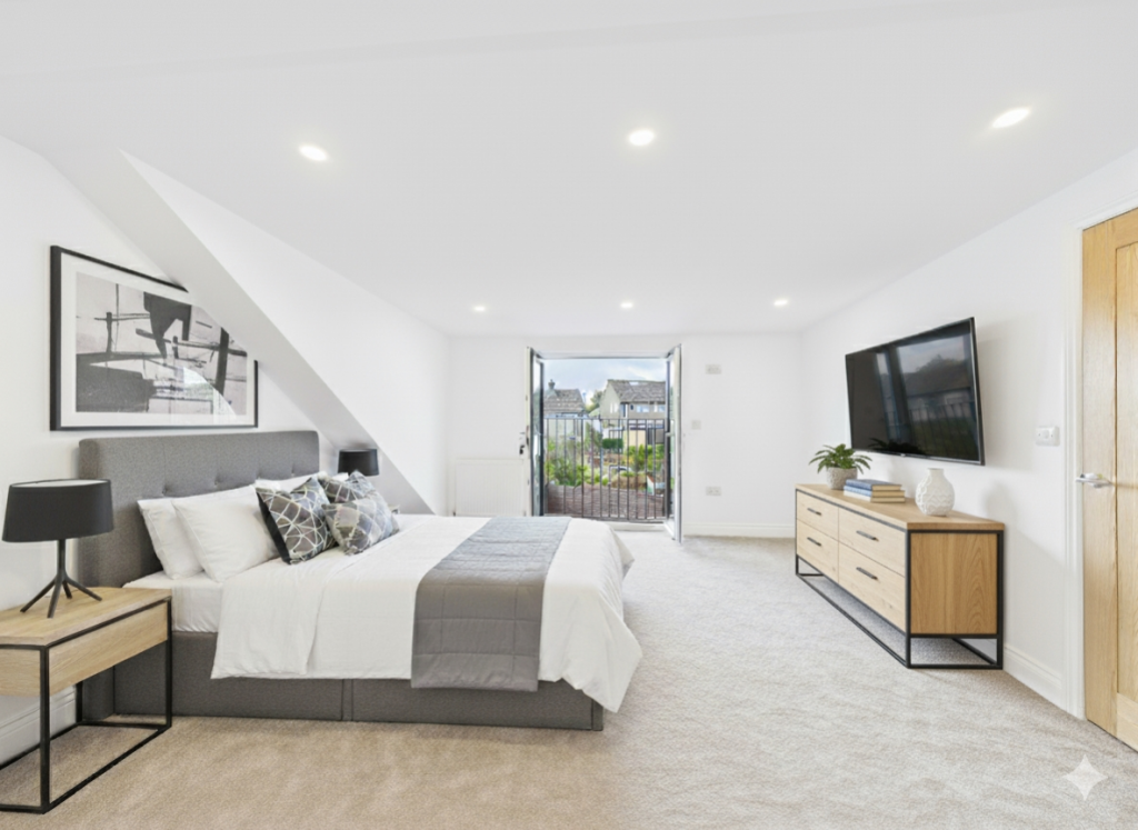 Master Bedroom - This image has been digitally enh