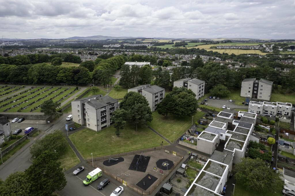 Aerial of Area Gardens &amp; Play Park