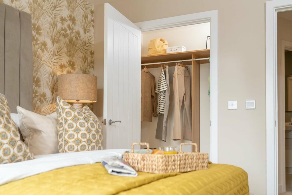 Show home walk-in wardrobe