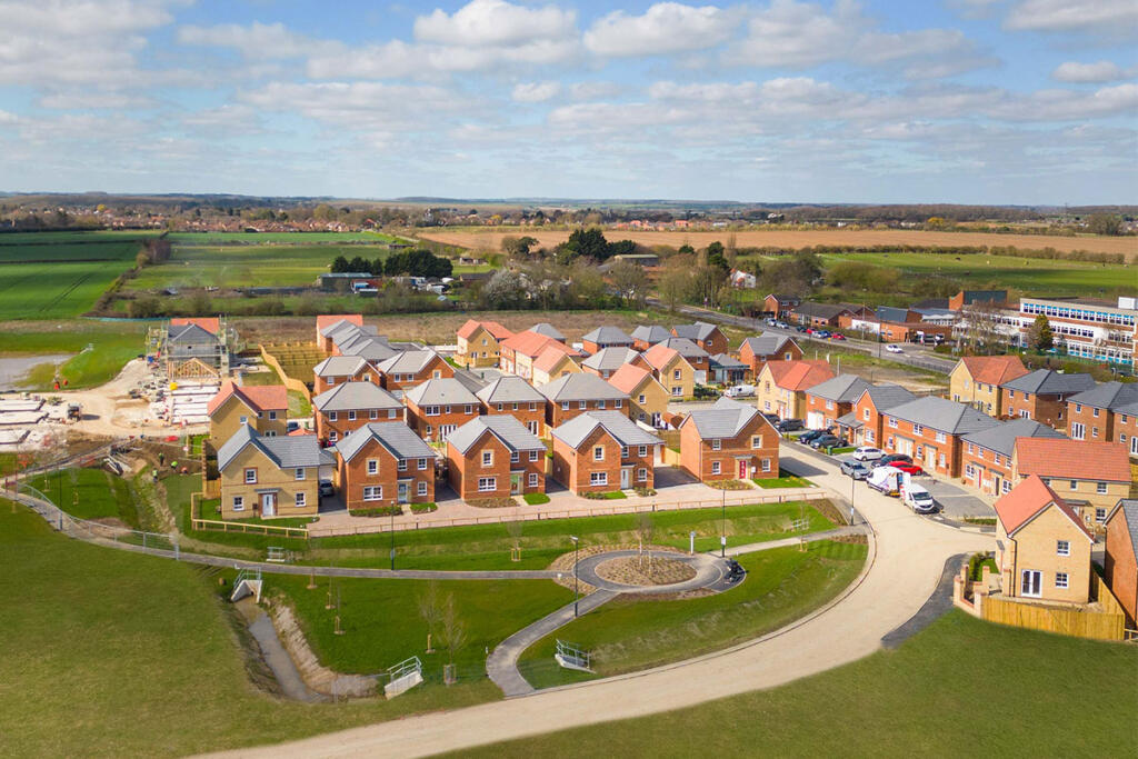 An aerial view of Wigmore Park, New Waltham