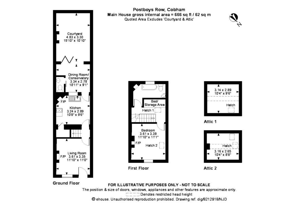 5 Postboys Row, Between Streets, Cobham, KT11 1AB