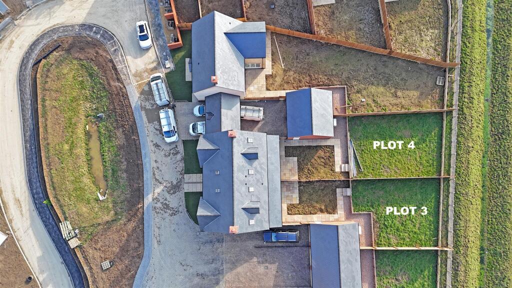 Aerial shot of plots 3 &amp; 4