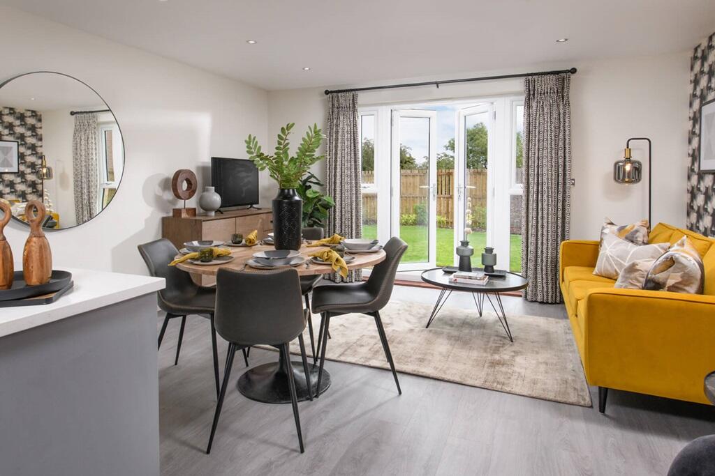 There's plenty of natural light with French doors to the garden