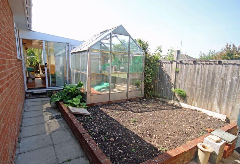 Greenhouse and veg patch