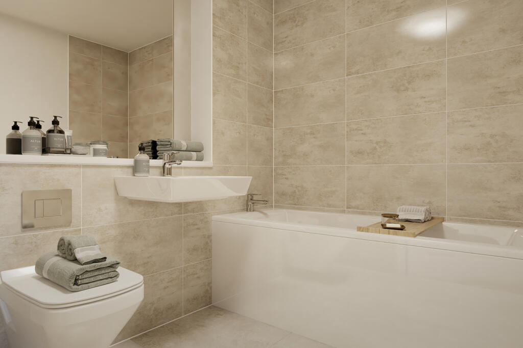 2 bedroom apartment, bathroom