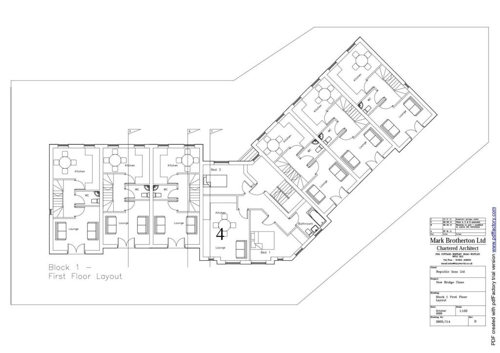 Block 1 First Floor Layouts