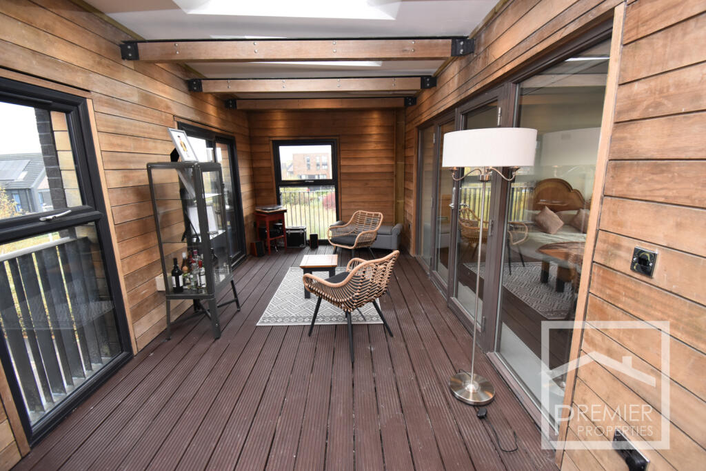 Converted roof terrace