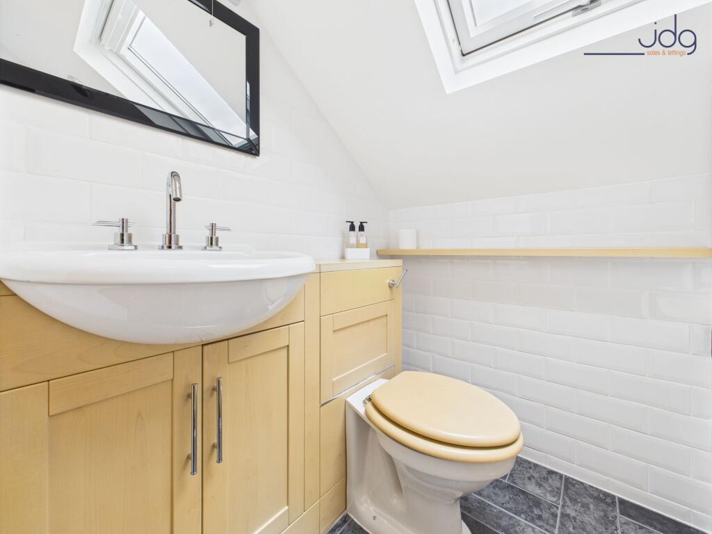 First Floor Bathroom with skylight