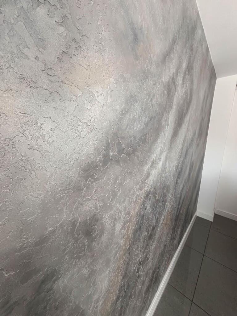 Kitchen -  Feature Venetian Plaster Wall