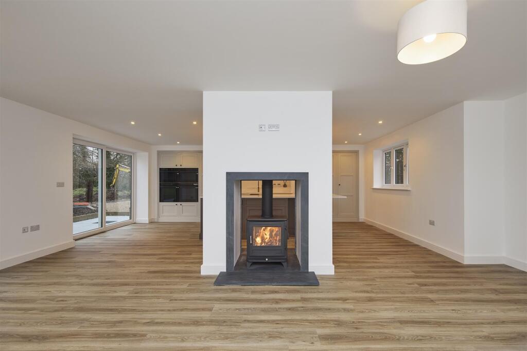 Open plan living, dining kitchen