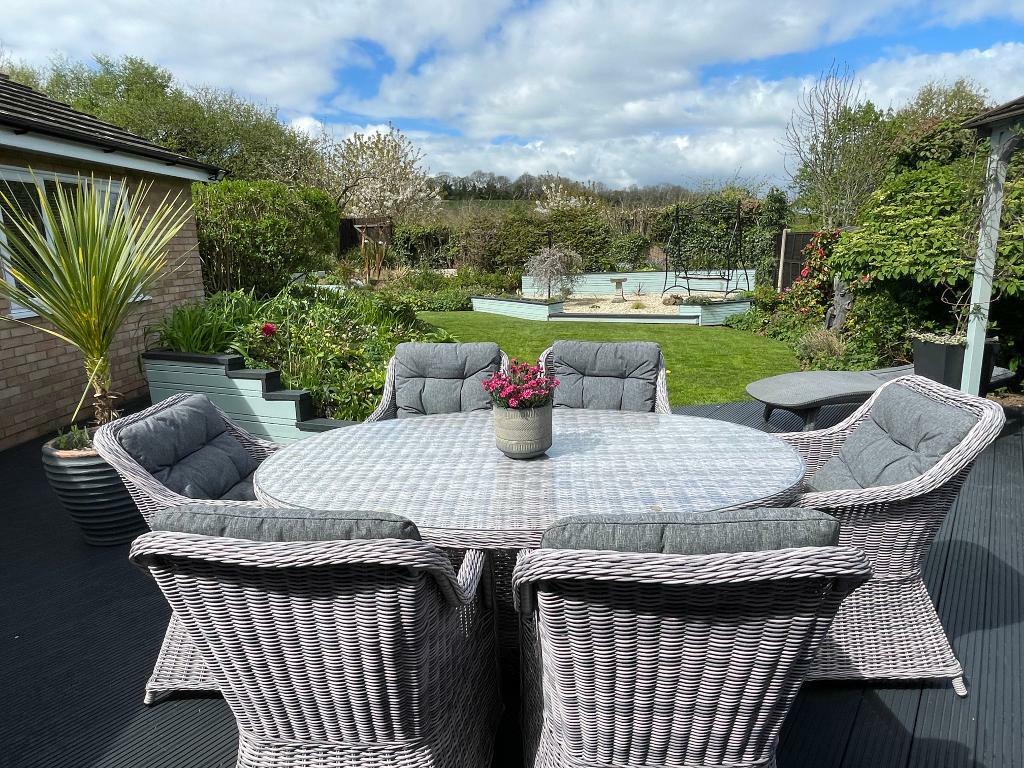 Decked area off the sitting room