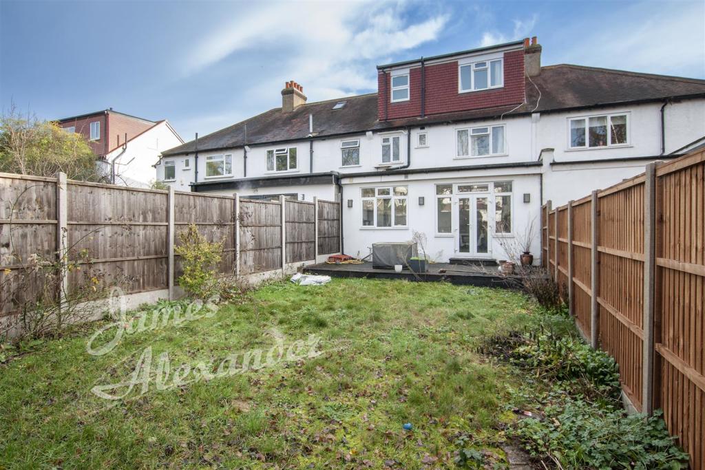 Rear of property