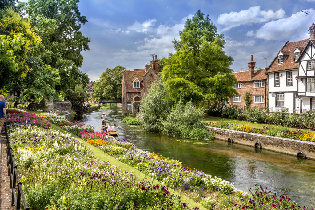 Riverside walking in Canterbury