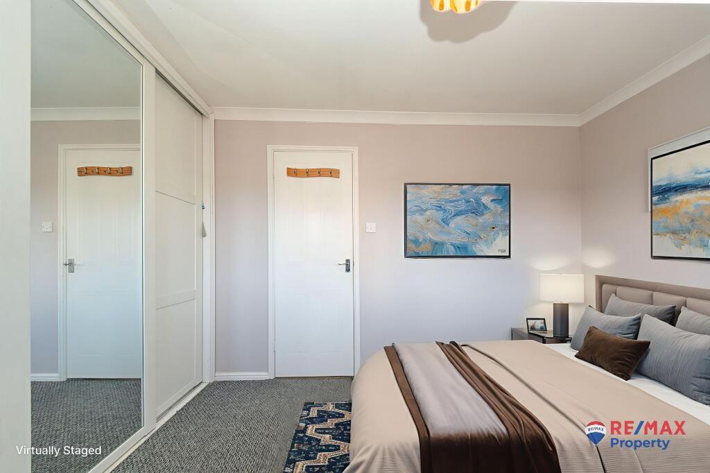 Virtually Staged Bedroom