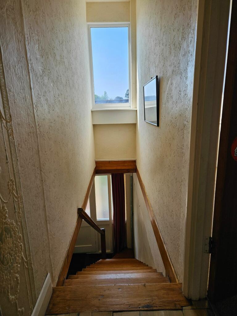 Stairs to upper rooms