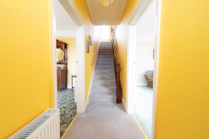 Entrance porch and stairway