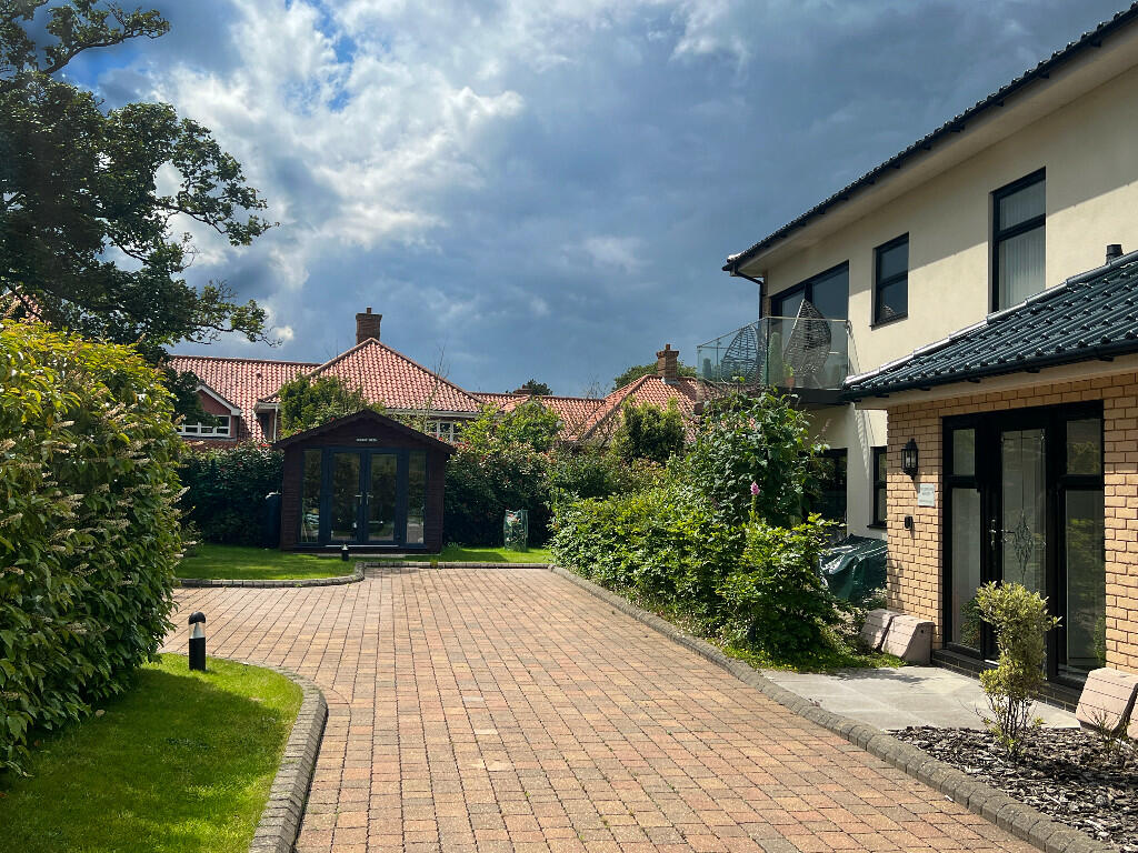 Rear of property