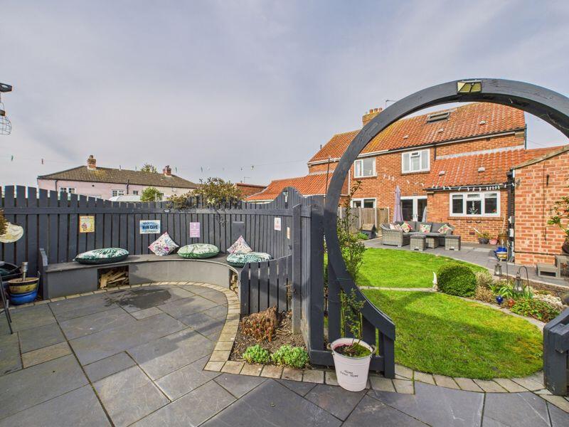 Rear elevation from outdoor kitchen