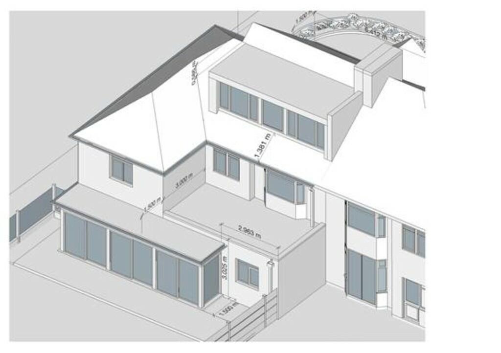 rear of house