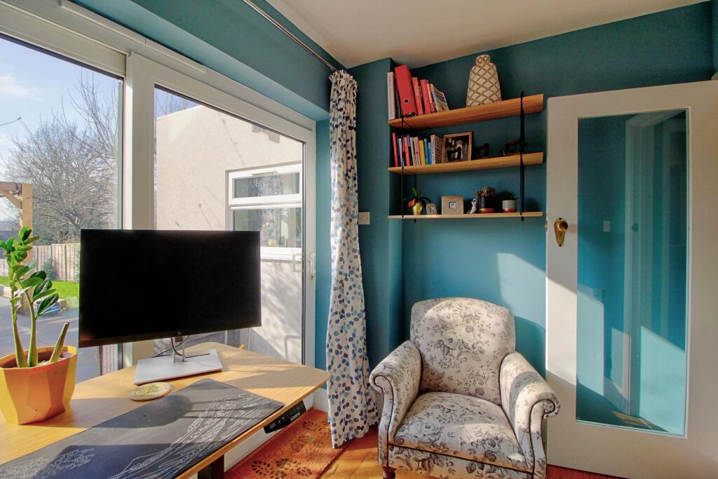 Study overlooking garden