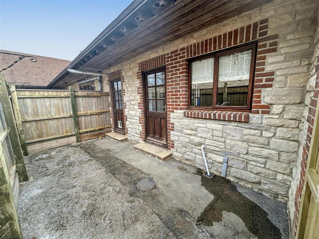 Rear patio