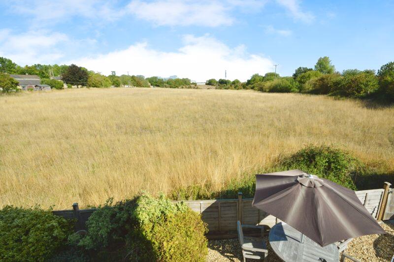 View from bedroom to rear