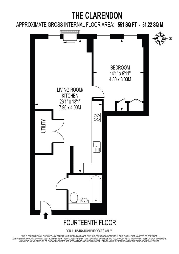 1 BED The Clarendon - hi FP