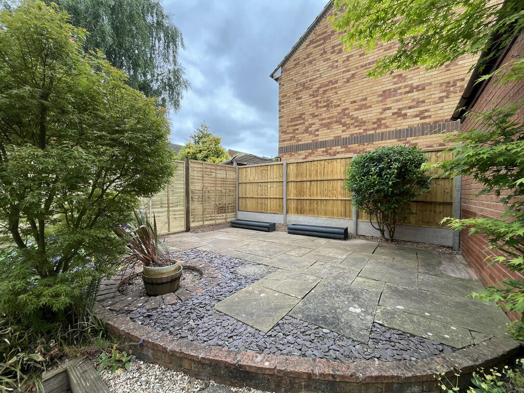 Rear patio area