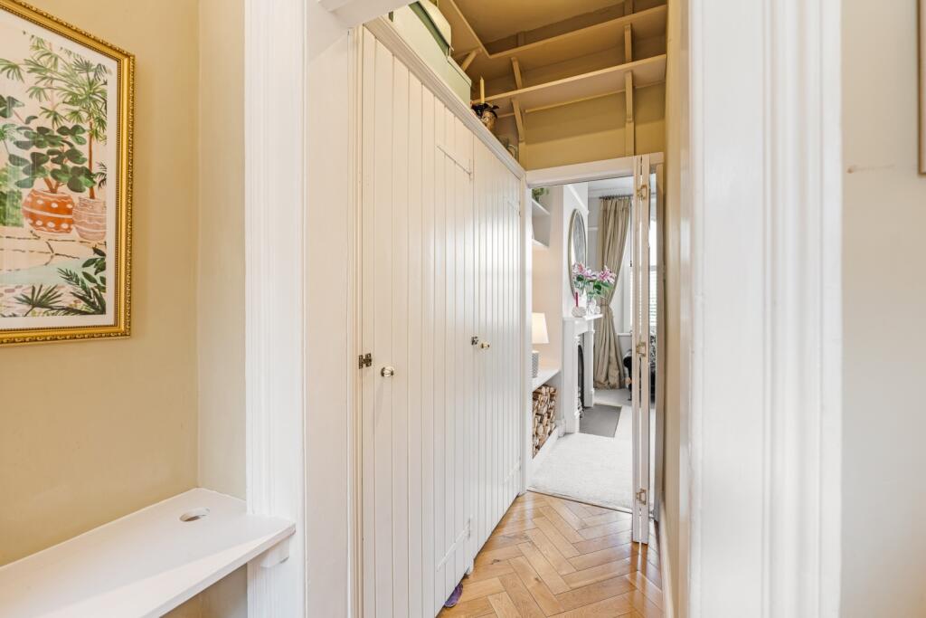 Kitchen pantry to reception