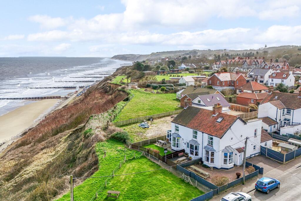 Drone view towards Mundesley