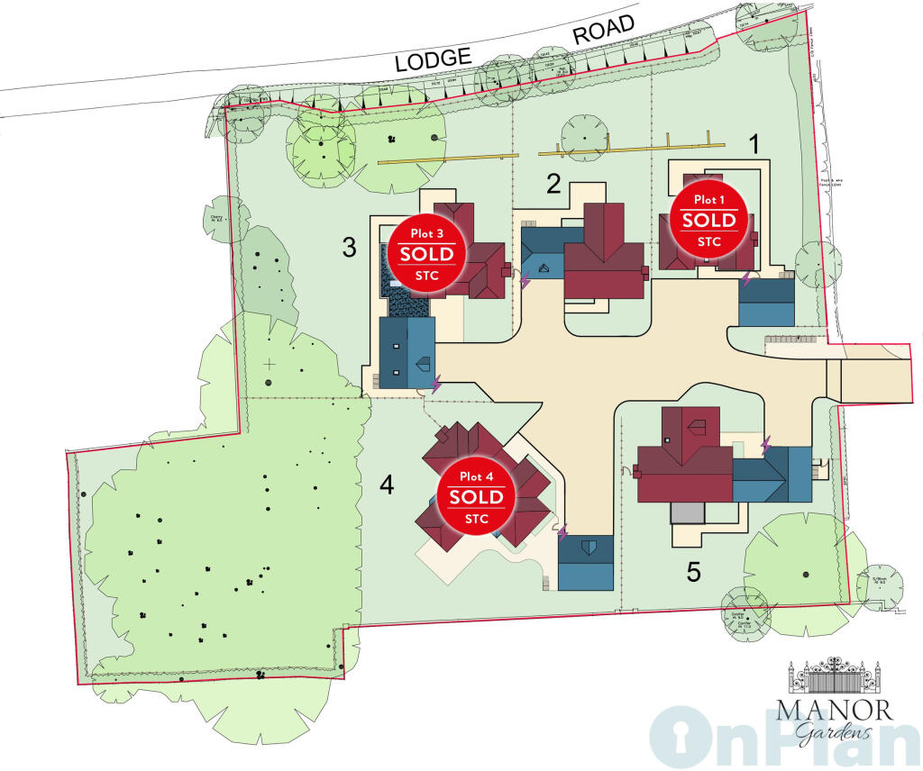 Sold plots 1, 3 &amp; 4