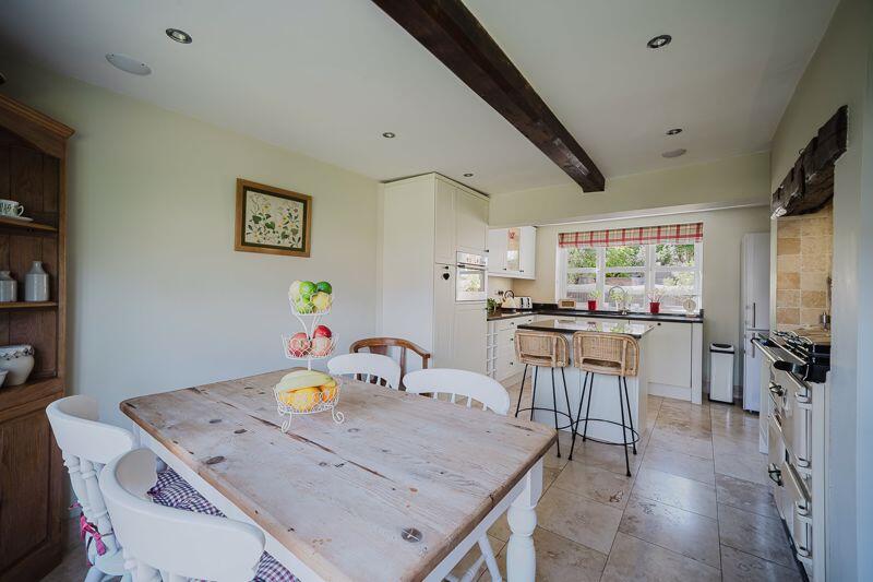 Open plan breakfast kitchen