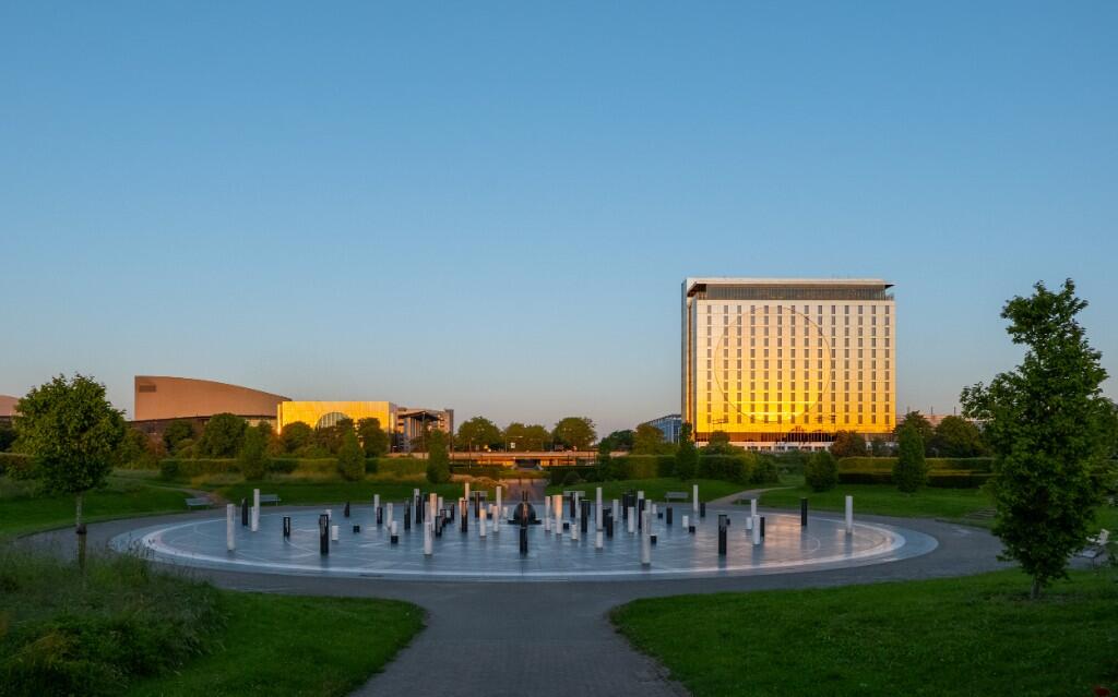 Nearby parkland