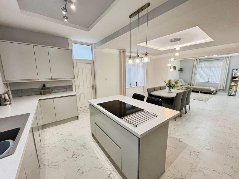 Kitchen to dining area