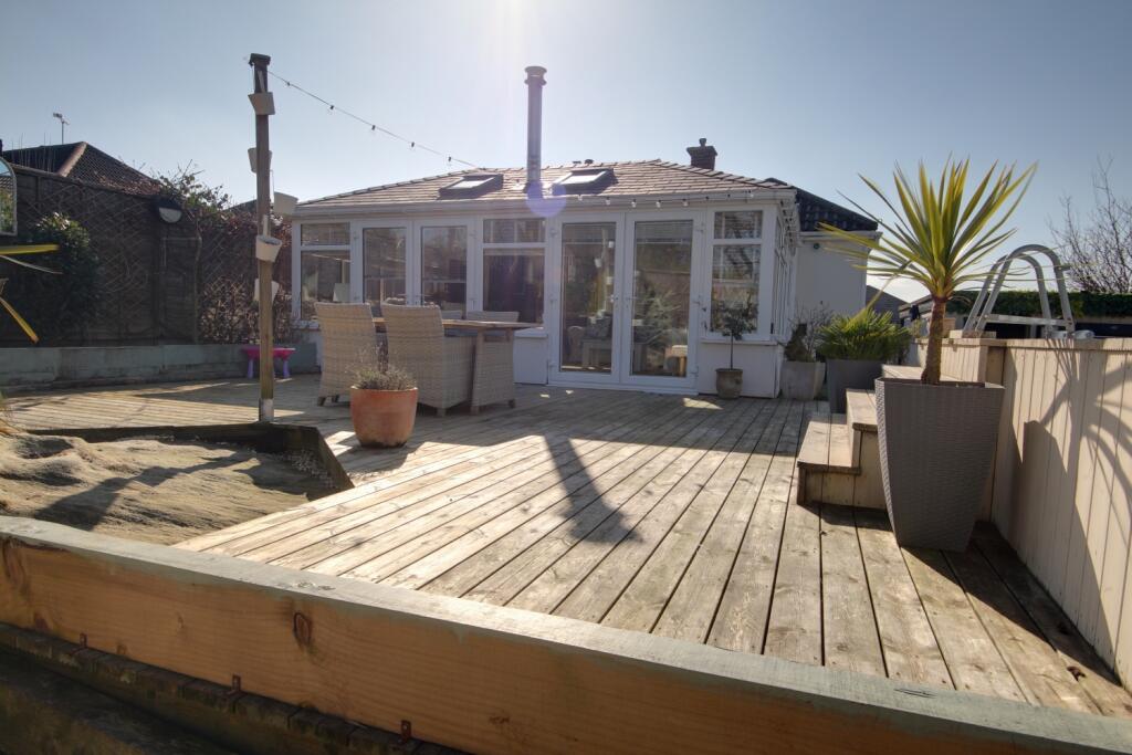 Back of the property showing the extension