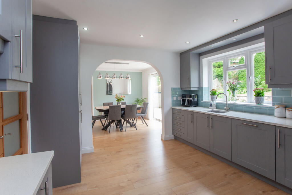 Kitchen through to dining room